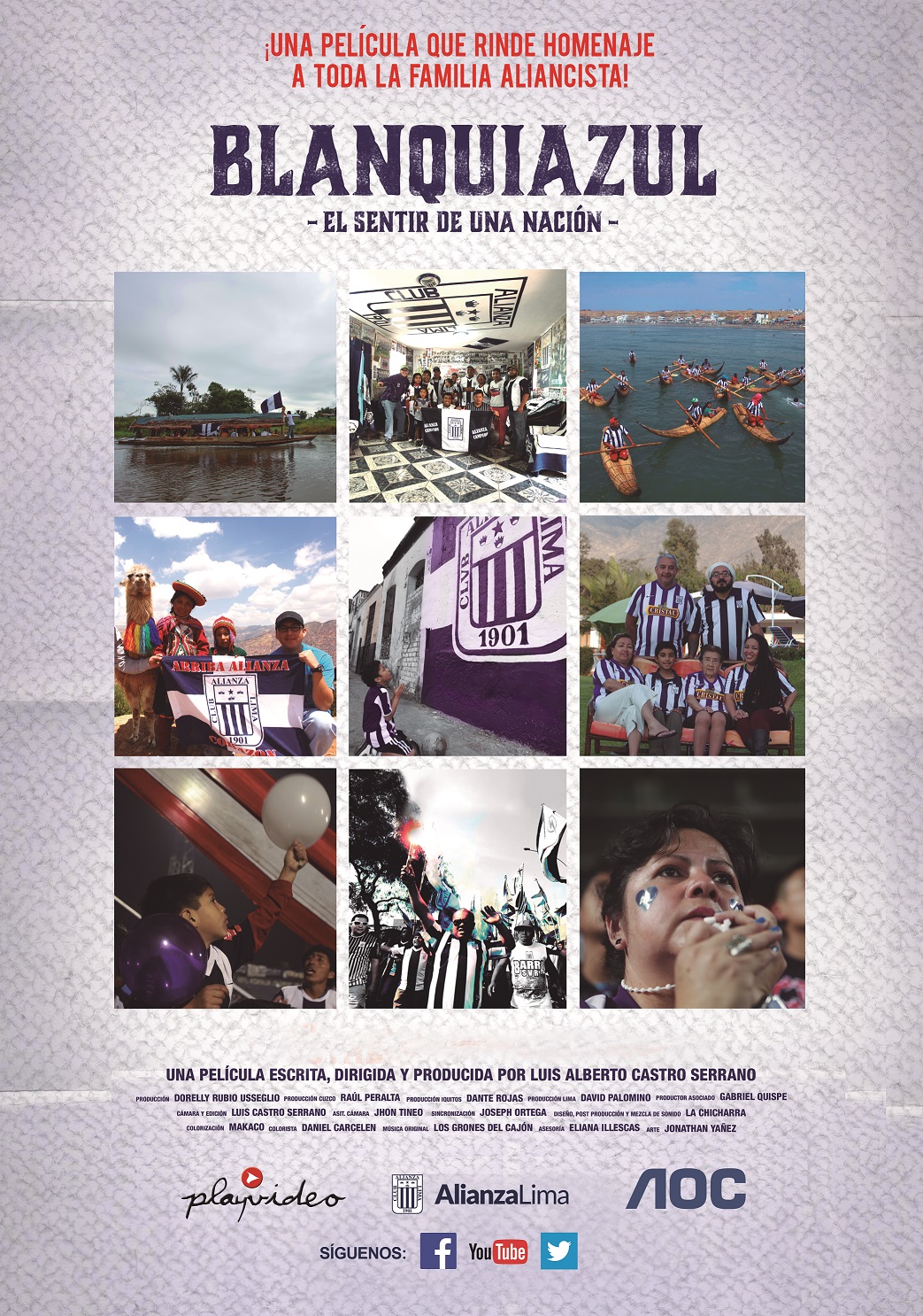 afiche BLAQUIAZUL. EL SENTIR DE UNA NACIÓN