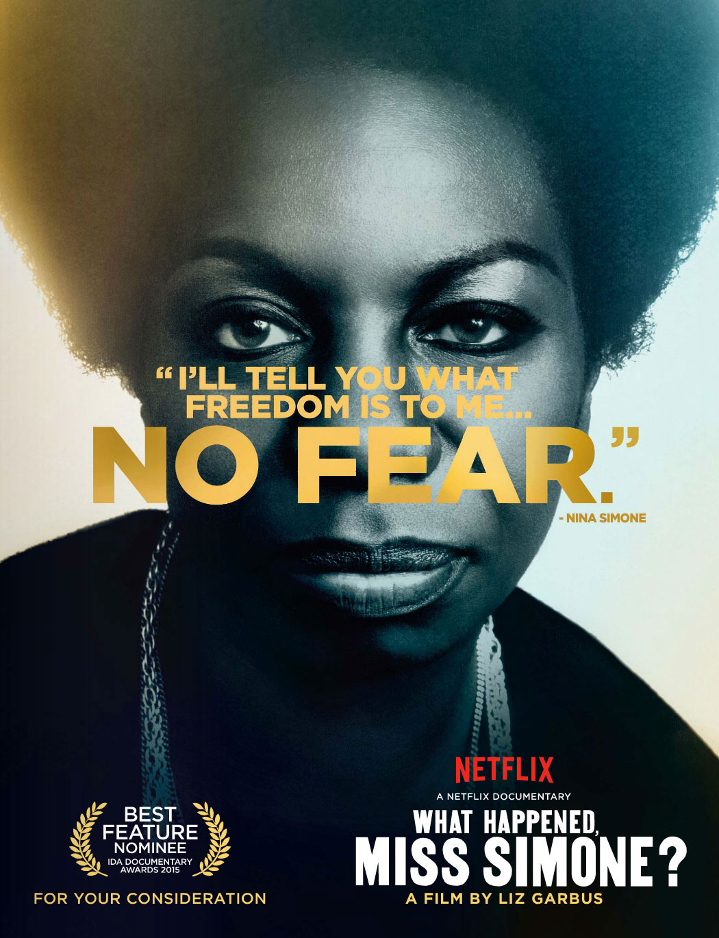 afiche de WATH HAPPENED MISS SIMONE