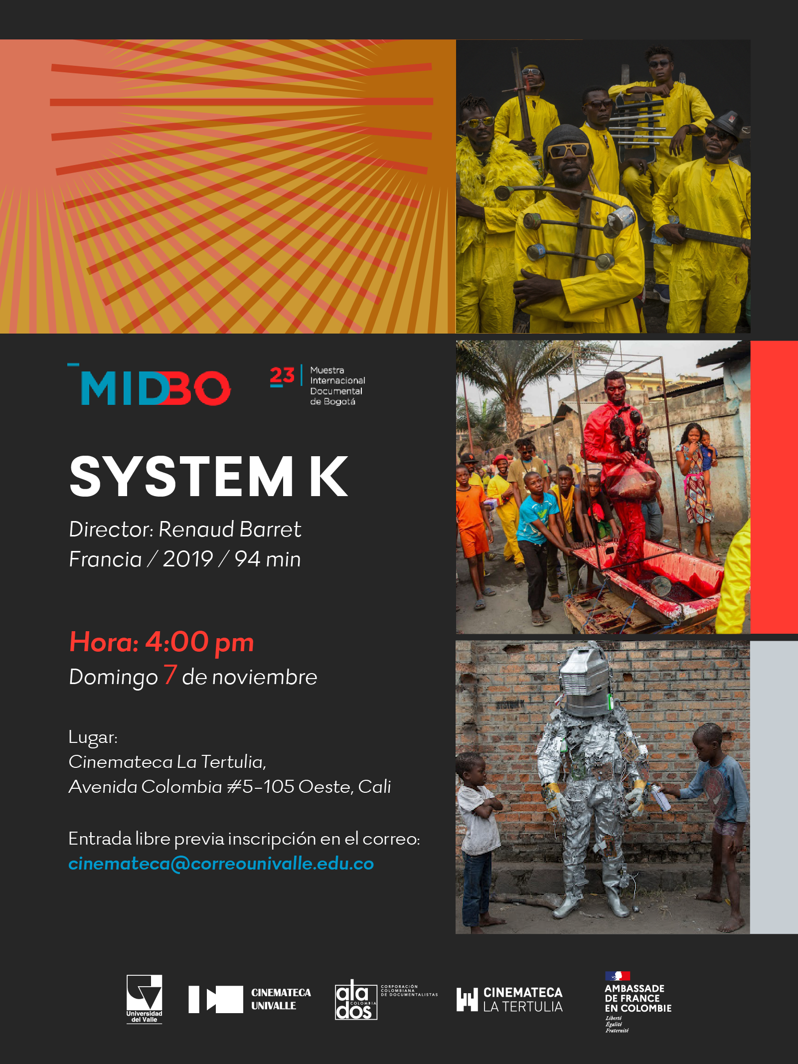 afiche de SYSTEM K