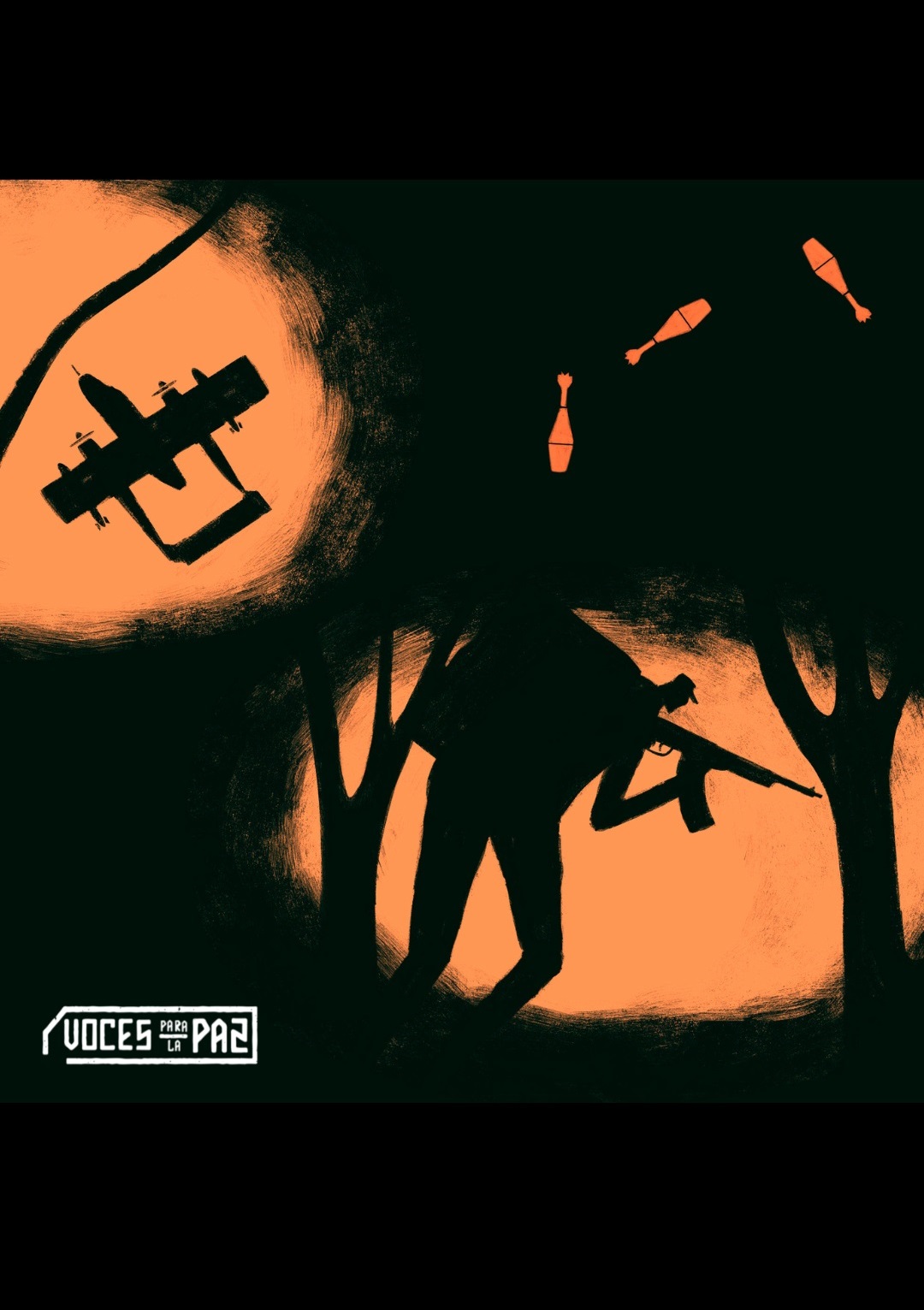 afiche de VOCES PARA LA PAZ