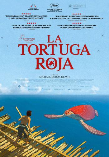 afiche de LA TORTUGA ROJA