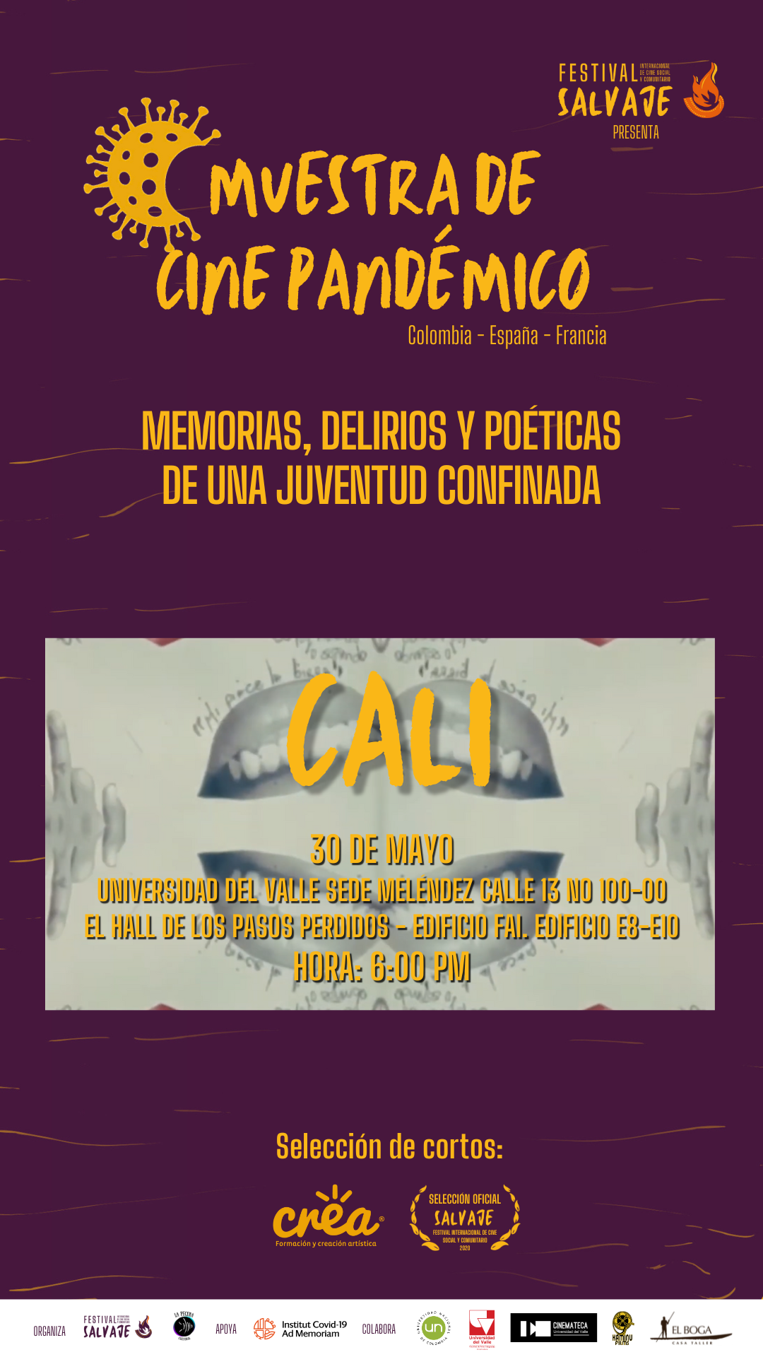 afiche de MUESTRA DE CINE PANDÉMICO