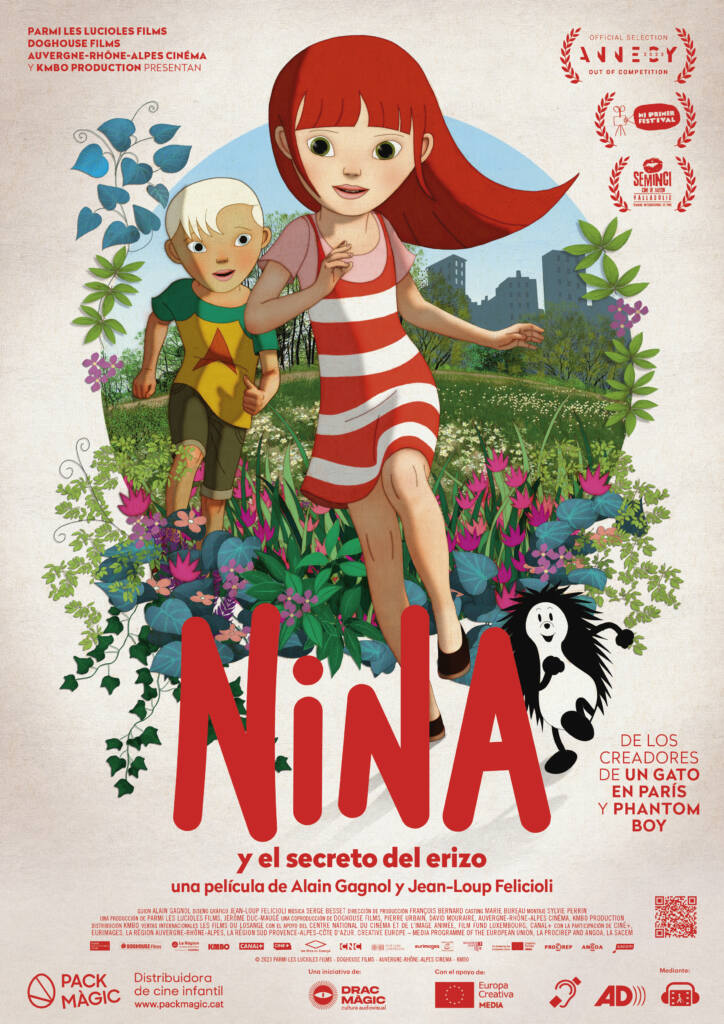 afiche de NINA Y EL SECRETO DEL ERIZO