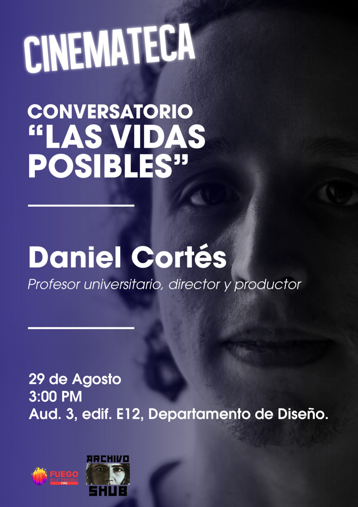 afiche de CONVERSATORIO DANIEL CORTES