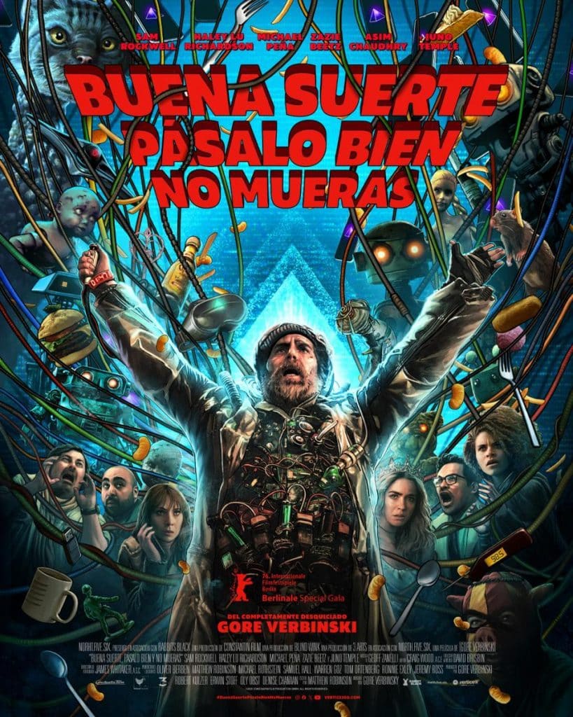 afiche de BUENA SUERTE, PÁSALO BIEN, NO MUERAS 